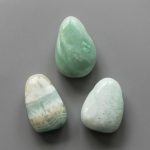 Hemimorphite Tumble Pendant With Cross Hole 2.5mm 0.8-1.2 inch (2.2-3cm) A