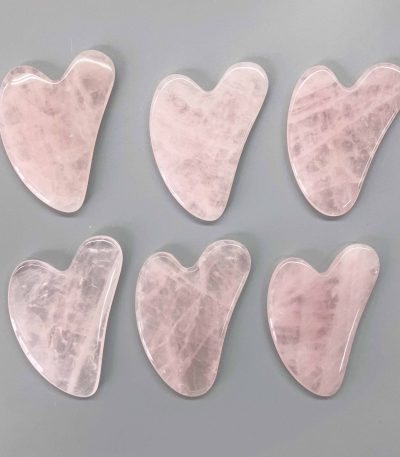 Rose Quartz V Shape Guasha 6/7*80mm+- A/A+