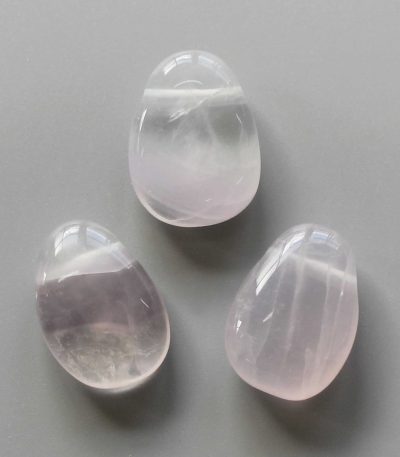 Pink Fluorite Tumble Pendant With Cross Hole 2.5mm 0.8-1.2 inch (2.2-3cm) A