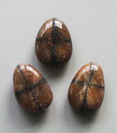 Chiastolite Tumble Pendant With Cross Hole 2.5mm 0.8-1.2 inch (2.2-3cm) A