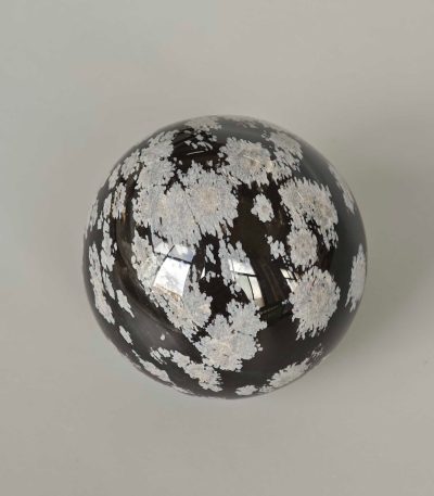 Snowflakes Obsidian Sphere 2 inch (5cm) A