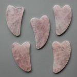 Rose Quartz Cashew Shape Guasha 2.8 inch (0.5/0.8 x 7.25cm) A