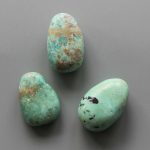 Chrysocolla Turquoise Tumble Pendant With Cross Hole 2.5mm 0.8-1.2 inch (2.2-3cm) A/B