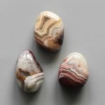 Crazy Lace Red & White Agate Tumble Pendant With Cross Hole 2.5mm 0.8-1.2 inch (2.2-3cm) A