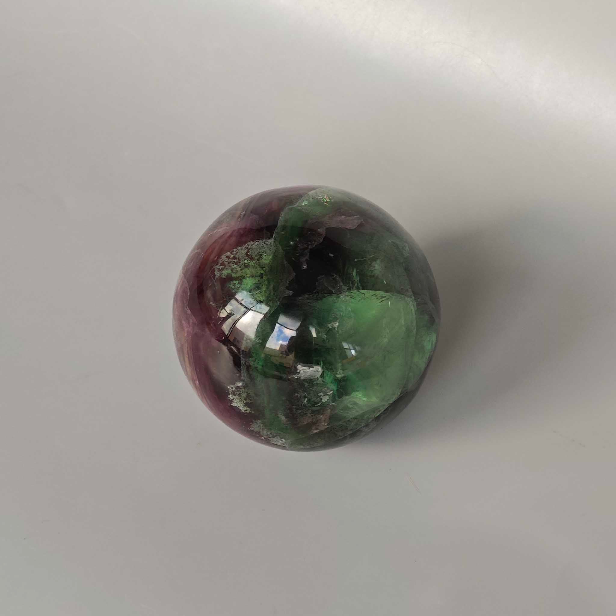 bd224bb2f33310a5fafc871ff4a26308 Rainbow Fluorite Sphere 3.1 inch (8cm) A/A+