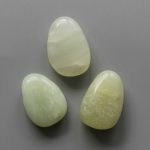 New Jade Tumble Pendant With Cross Hole 2.5mm 0.8-1.2 inch (2.2-3cm) A/B