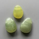 New Jade Tumble Pendant With Cross Hole 2.5mm 0.8-1.2 inch (2.2-3cm) A/A+
