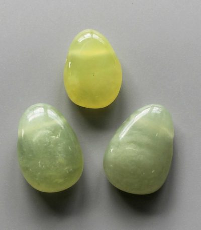 New Jade Tumble Pendant With Cross Hole 2.5mm 0.8-1.2 inch (2.2-3cm) A/A+