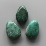 African Jade Tumble Pendant With Cross Hole 2.5mm 0.8-1.2 inch (2.2-3cm) A