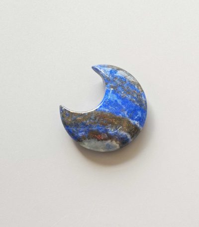 Lapis Lazuli Moon 1.4 inch (1.1 x 3.5cm) A/B