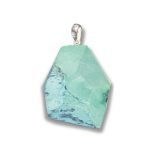 Variscite Green Ch Flat tumble with silver 25-30mm A