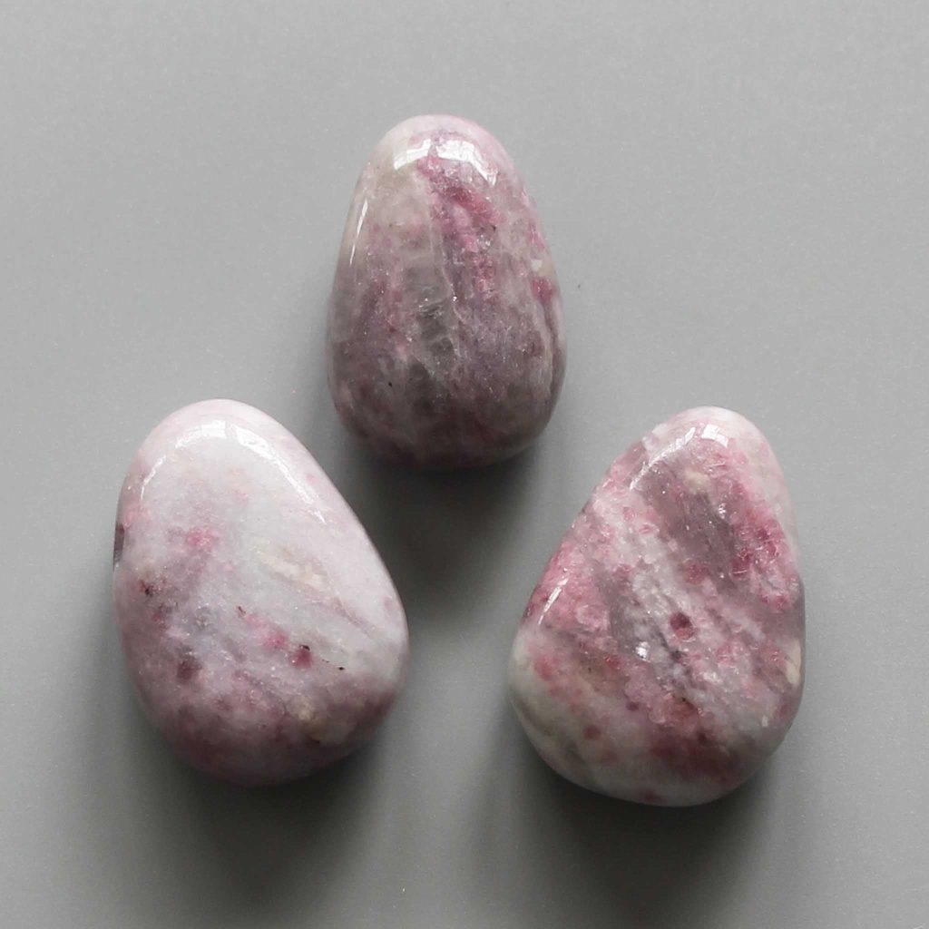 Quartz With Pink Tourmaline Tumble Pendant With Cross Hole 2.5mm 0.8-1.2 inch (2.2-3cm) A/A+