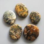 Moss Opalite Smooth Stone 1.6 inch (0.8-1 x 3.5-4.5cm) A/B