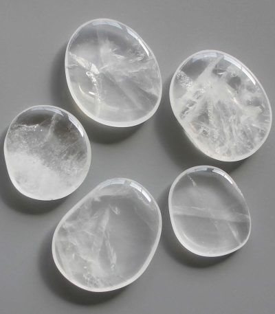 Girasol Milky Quartz Smooth Stone 1.6 inch (0.8-1 x 3.5-4.5cm) A/A+