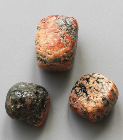 Red Snowflakes Jasper Tumble Stone 1 inch (2-3cm) B