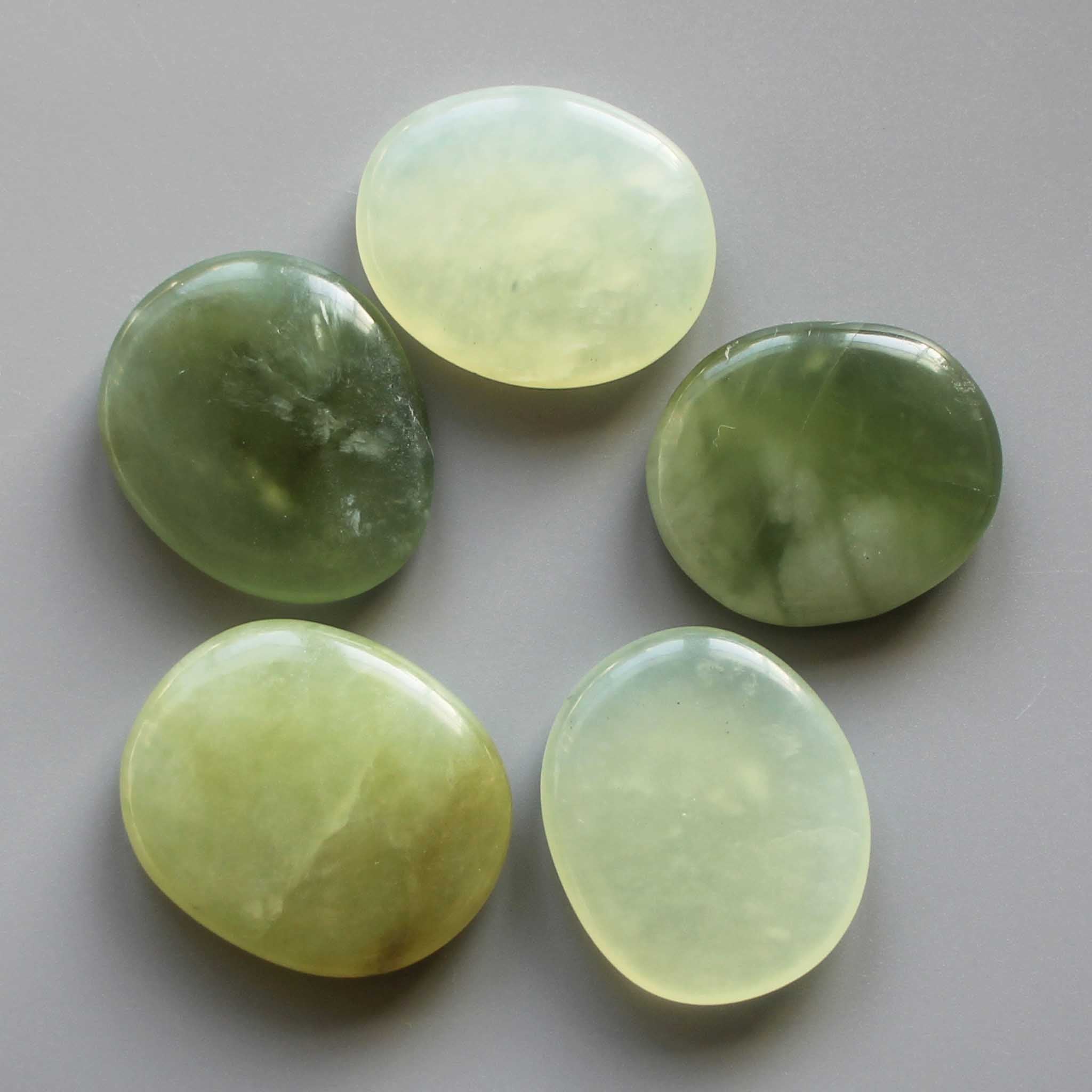 c8562dc04d6feb15ac200f808c9693ac New Jade Smooth Stone 1.6 inch (0.8-1 x 3.5-4.5cm) A/A+