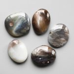 Botswana Agate Smooth Stone 1.6 inch (0.8-1 x 3.5-4.5cm) A/B
