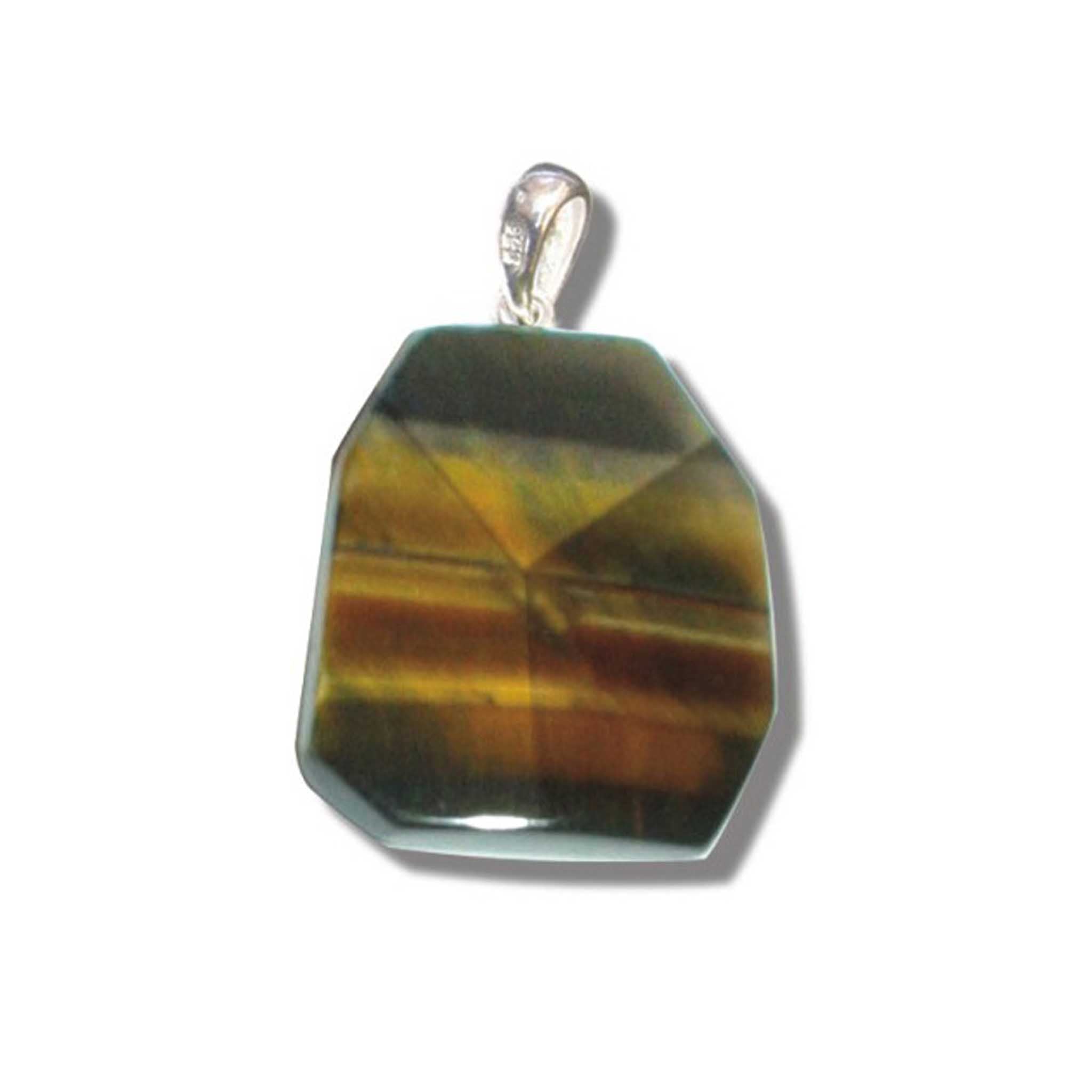 cb8eb416c80e15db1dcf8699b8ba188d-1 Golden Tiger Eye Flat tumble with silver 25-30mm A/A+