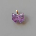 Amethyst Bow P Pendant With 925 Silver 18-22mm A/A+