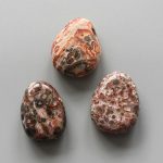 Leopard Skin Jasper Tumble Pendant With Cross Hole 2.5mm 0.8-1.2 inch (2.2-3cm) A