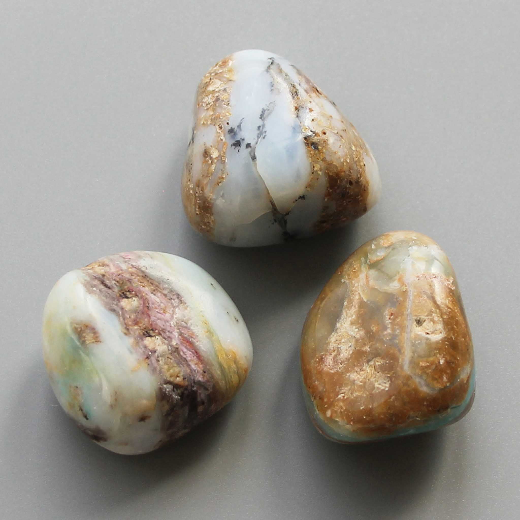 d17e8e8b134253078386593e299322a5 Blue Opal Tumble Stone 1 inch (2-3cm) B