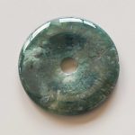 Moss Agate Donut 2 inch (0.8 x 5cm) A/A+