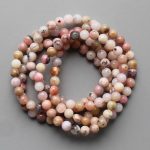 Pink Opal Peru Round Bracelet 18cm 6mm A-/B+