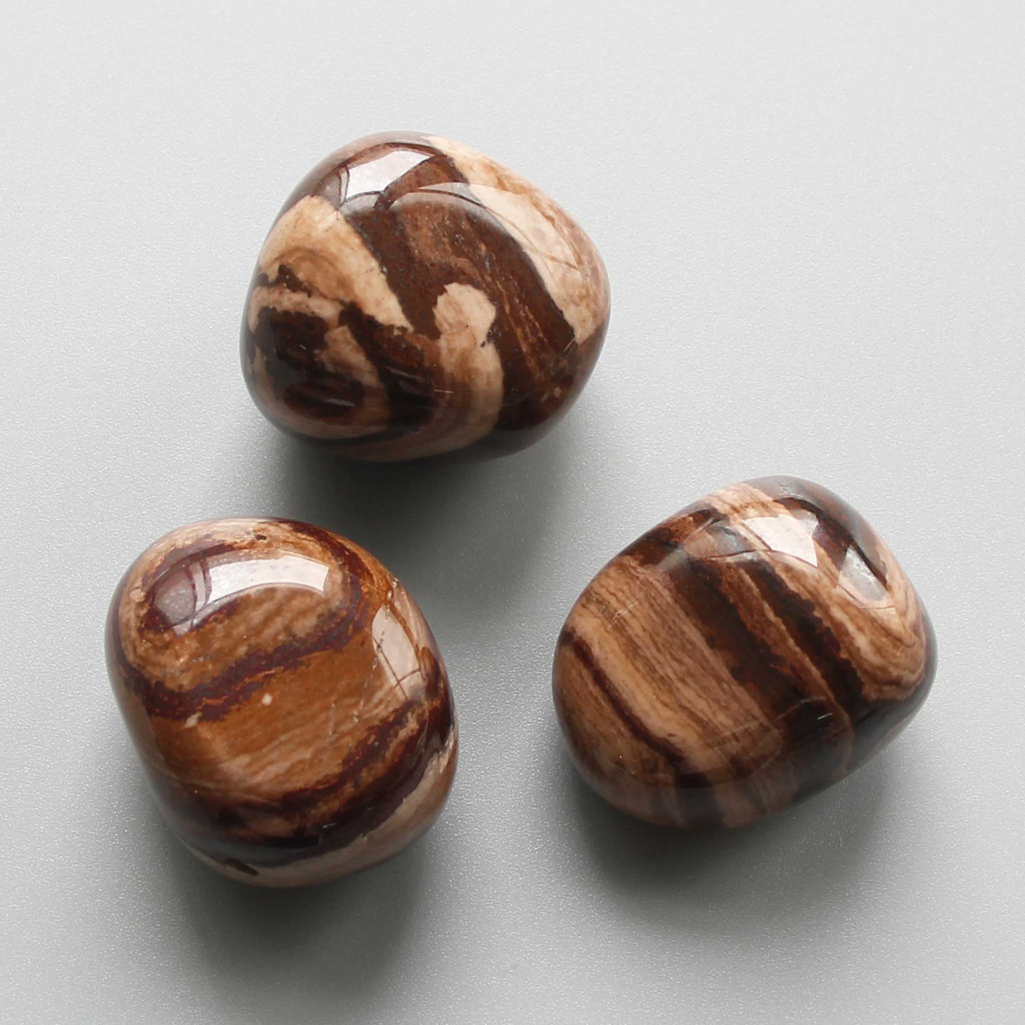 d384c20598d559c94edb37f2756e36c9 Chocolate Jasper Tumble Stone 1 inch (2-3cm) A