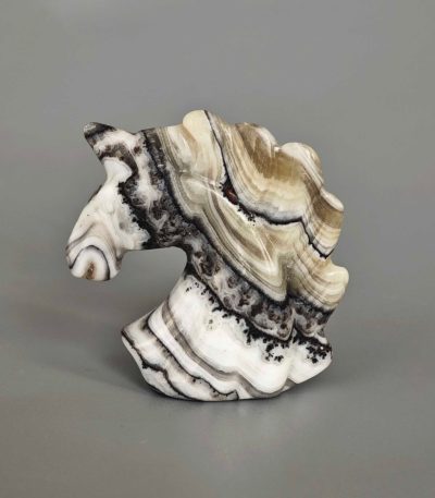 Banded Zebra Jasper Unicorn Head P 1.6 inch（ 4cm） A/A+