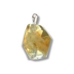 Citrine Flat tumble with silver 25-30mm A/A+