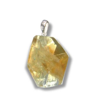 Citrine Flat tumble with silver 25-30mm A/A+