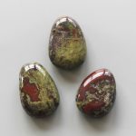 Dragon Stone Tumble Pendant With Cross Hole 2.5mm 0.8-1.2 inch (2.2-3cm) A/A+