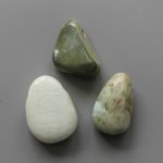 Hemimorphite Tumble Pendant With Cross Hole 2.5mm 0.8-1.2 inch (2.2-3cm) A/B