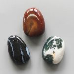 Sardonyx Jasper Tumble Pendant With Cross Hole 2.5mm 0.8-1.2 inch (2.2-3cm) A