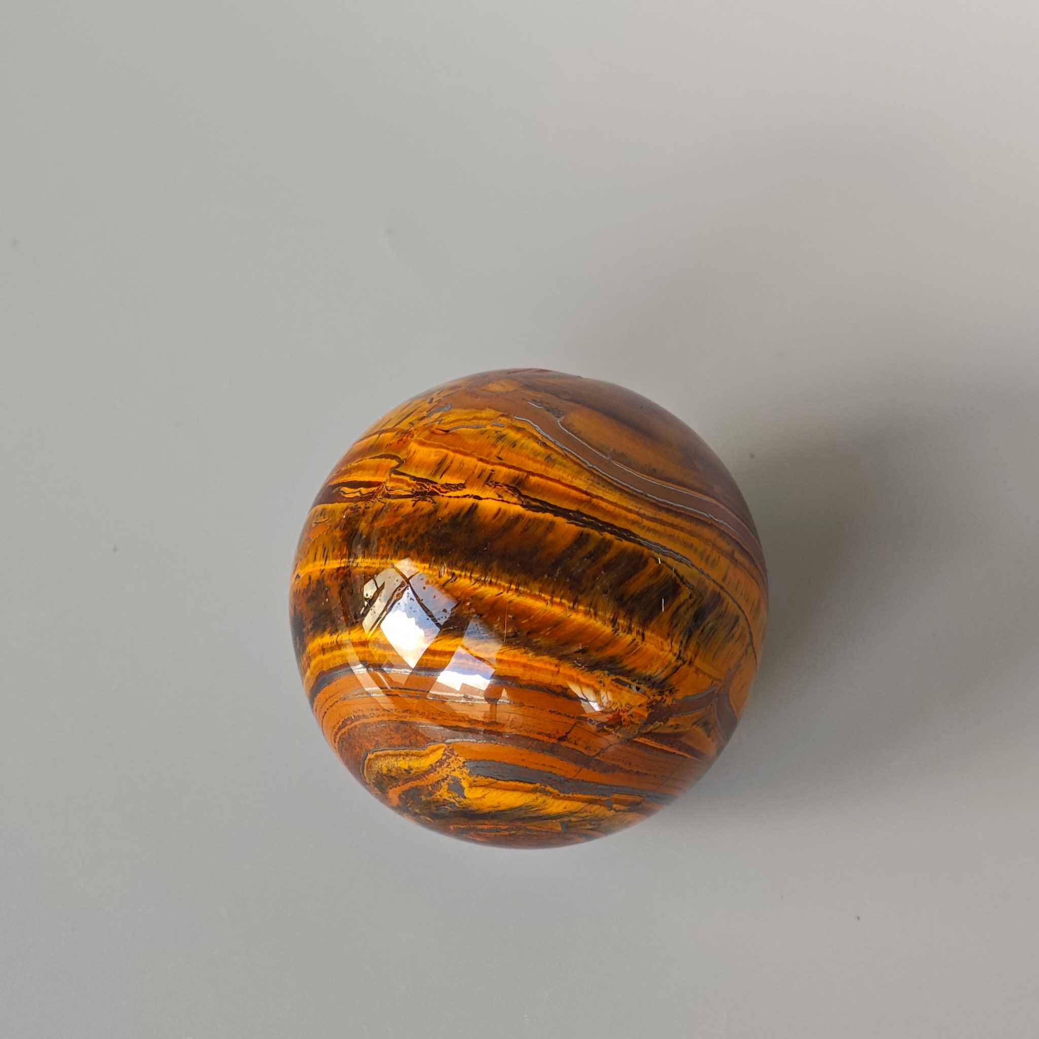 d98dbe9115258e655c662f728ee861b2 Banded Tiger Jasper Sphere 1.6 inch (4cm) A/A+