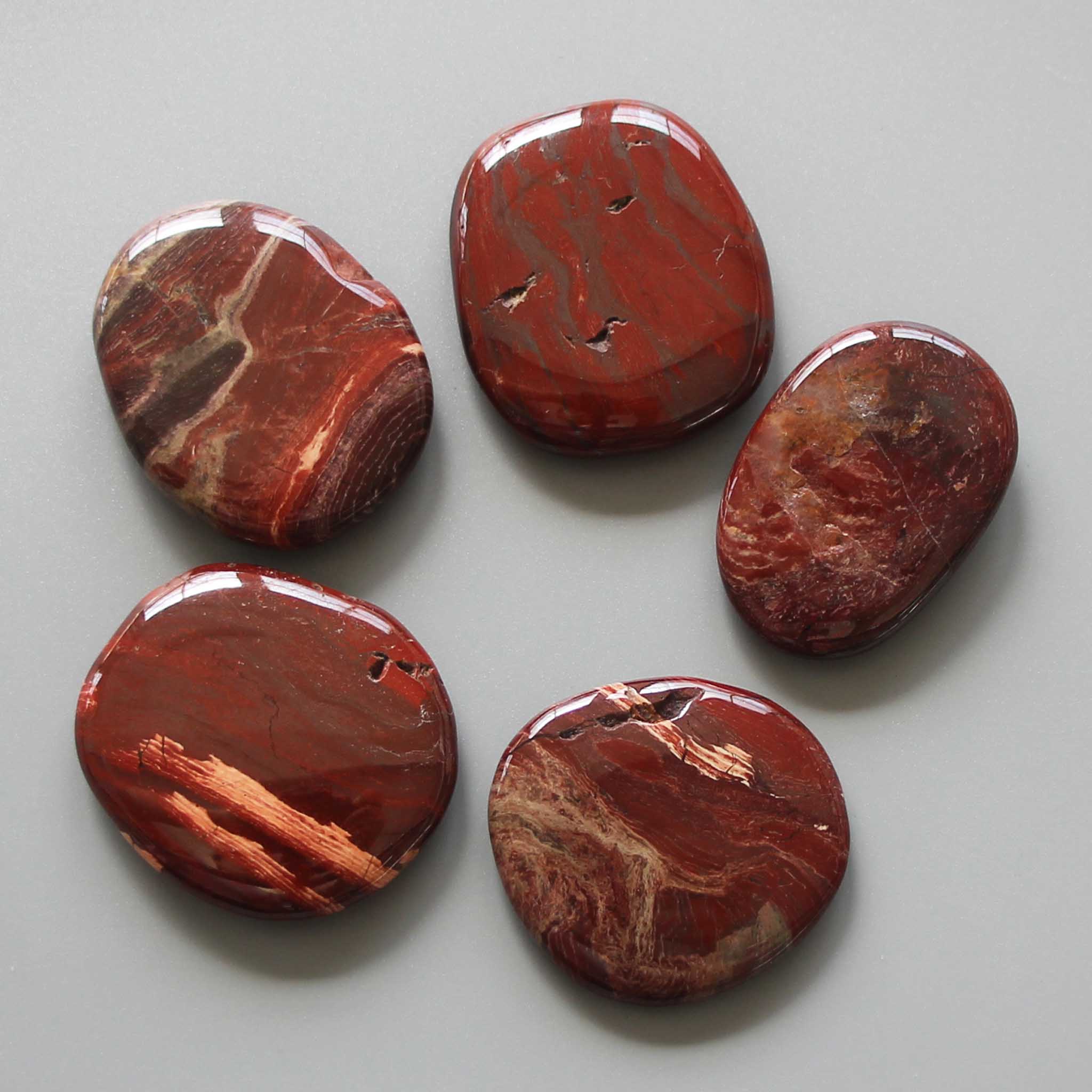 dca4a9bfd7392b3dee9f85716d1e68c8 Convoluted Jasper Smooth Stone 1.6 inch (0.8-1 x 3.5-4.5cm) A/B