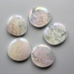 Crystal Laser AB Rainbow Color Smooth Stone 1.6 inch (0.8-1 x 3.5-4.5cm) A/B
