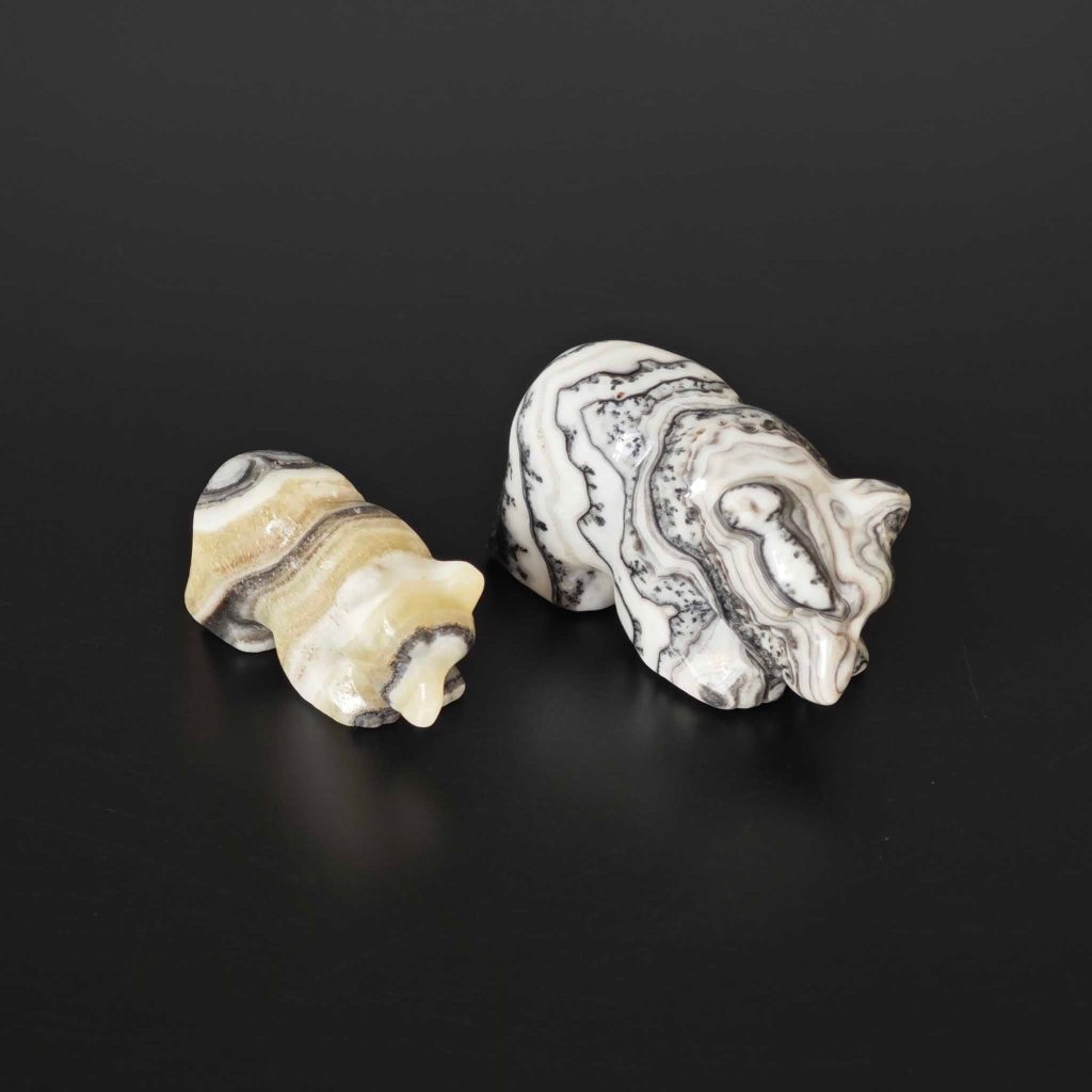 Banded Zebra Jasper Bear P 2 inch (5cm) A/A+