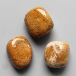 Yellow Stone Banded Tumble Stone 1 inch (2-3cm) A