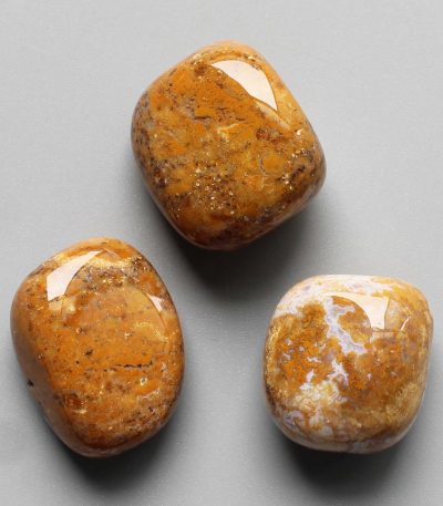 Yellow Stone Banded Tumble Stone 1 inch (2-3cm) A