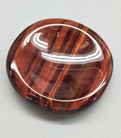 Red Tiger Eye Freeform Thumb Stone 1.4-2 inch (0.9 x 3.5-5cm) A/A+