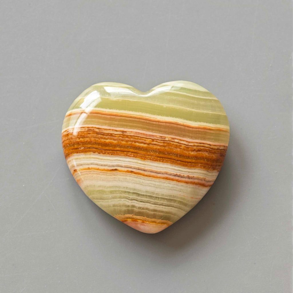 Marble Onyx Heart 1.2 inch (1.3 x 3 x 3cm) A