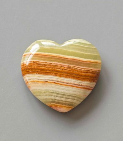Marble Onyx Heart 1.2 inch (1.3 x 3 x 3cm) A