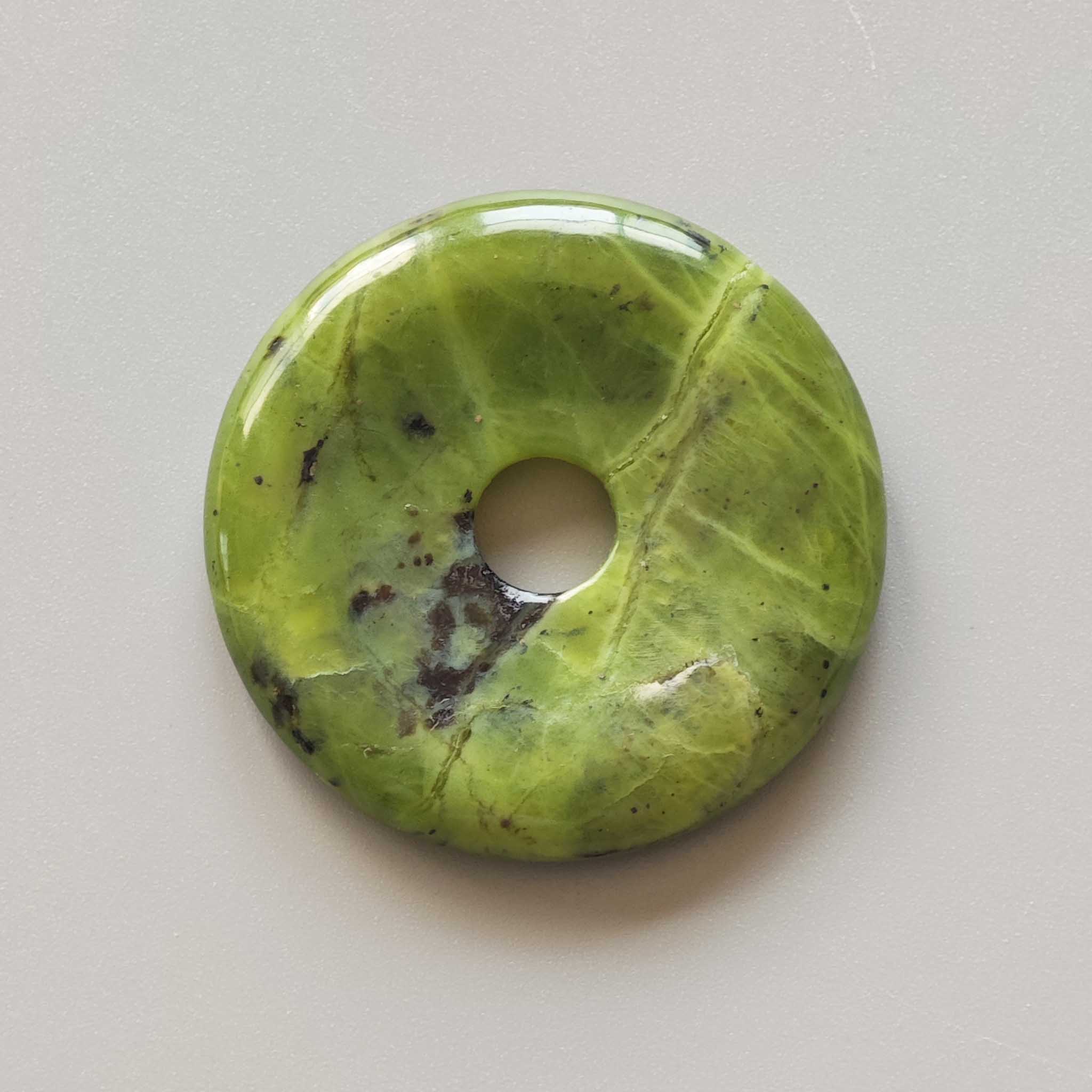 e37c444f4a16e306df3e10fa15d7437a Soft Nephrite Jade Donut 1.6 inch (0.7 x 4cm) A/A+