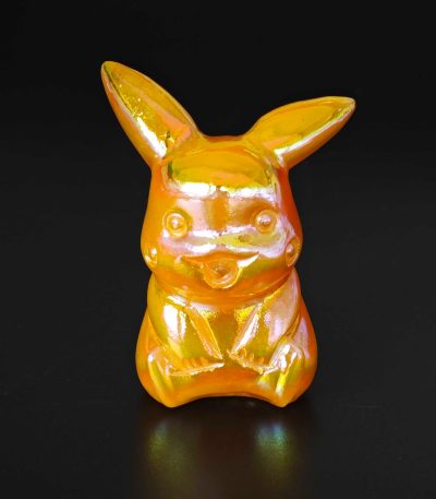 Crystal Laser Orange Yellow Rainbow Color Cartoon Monster Style B 55mm A
