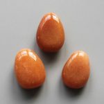 Red Aventurine B Tumble Pendant With Cross Hole 2.5mm 0.8-1.2 inch (2.2-3cm) A