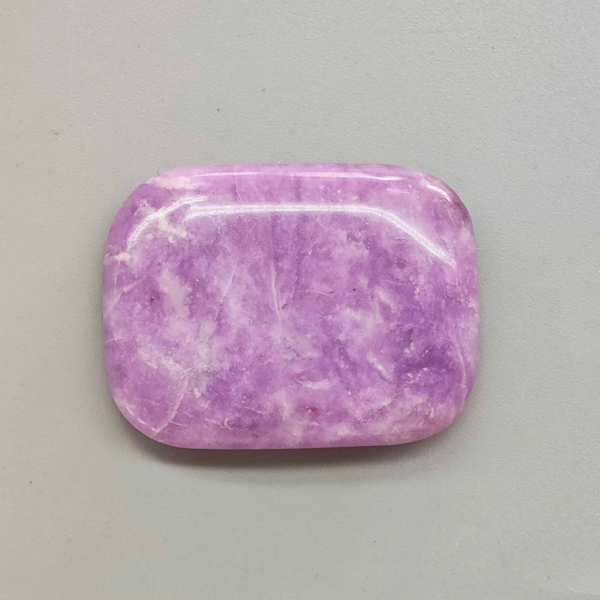 e64e561cd91e48d8e6e5d48333fbbab3 Lepidolite Ch Rectangle Stone 1.6 inch (1x3x4cm) A/A+