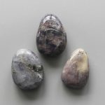 Iolite Tumble Pendant With Cross Hole 2.5mm 0.8-1.2 inch (2.2-3cm) A/B