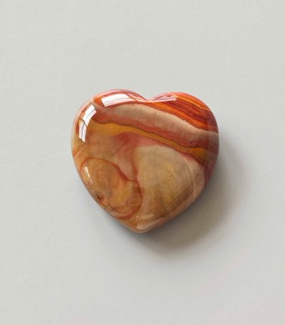 Polychrome Jasper Heart 1.2 inch (1 x 3 x 3cm) A
