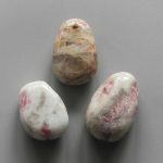 Quartz With Pink Tourmaline Tumble Pendant With Cross Hole 2.5mm 0.8-1.2 inch (2.2-3cm) A/B